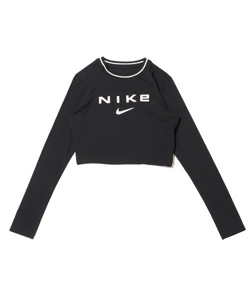 NIKE(ナイキ)の「NIKE AS W NSW LS SLIM CRP TEE OC / ナイキ ウィメンズ NSW スリム CRP L/S Tシャツ OC 【SP】(Tシャツ/カットソー・レディース・ブラック/ホワイト・S/M/L/XS)」の9枚目の写真
