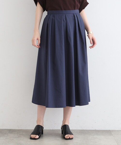 INDIVI(インディヴィ)の「◆【洗える/UVケア/接触冷感/SETUP可能】ブロード素材タックスカート(スカート・レディース・ブラック/グレー系3/ネイビー系3・03/05/12/13/15 /19/36/38/40)」の17枚目の写真