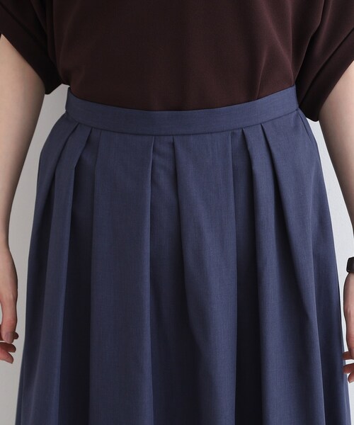 INDIVI(インディヴィ)の「◆【洗える/UVケア/接触冷感/SETUP可能】ブロード素材タックスカート(スカート・レディース・ブラック/グレー系3/ネイビー系3・03/05/12/13/15 /19/36/38/40)」の20枚目の写真