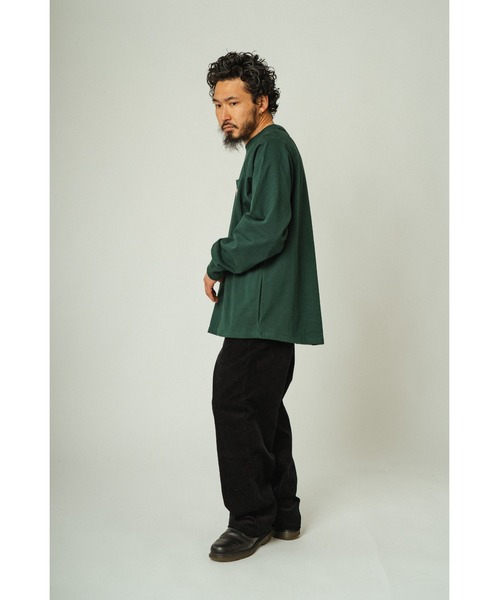 BIG MIKE(ビッグマイク)の「BIG MIKE ビッグマイク/ 10オンス スリーポケット 長袖Tシャツ ラグランロンT / 102438711(Tシャツ/カットソー・メンズ・グレー系その他/グリーン系その他/スミクロ/ホワイト・MEDIUM/LARGE/X-LARGE)」の12枚目の写真