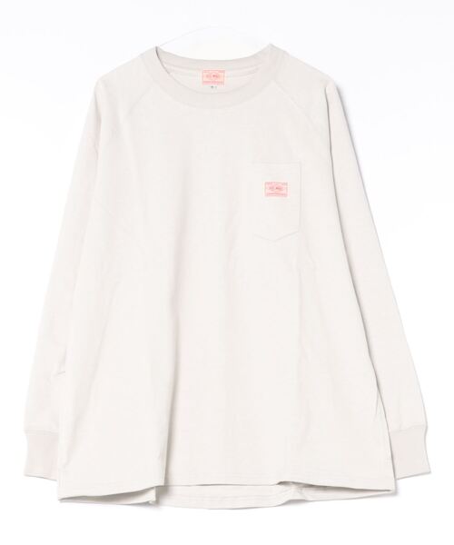 BIG MIKE(ビッグマイク)の「BIG MIKE ビッグマイク/ 10オンス スリーポケット 長袖Tシャツ ラグランロンT / 102438711(Tシャツ/カットソー・メンズ・グレー系その他/グリーン系その他/スミクロ/ホワイト・MEDIUM/LARGE/X-LARGE)」の17枚目の写真