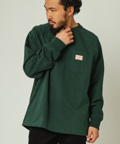 BIG MIKE(ビッグマイク)の「BIG MIKE ビッグマイク/ 10オンス スリーポケット 長袖Tシャツ ラグランロンT / 102438711(Tシャツ/カットソー・メンズ・グレー系その他/グリーン系その他/スミクロ/ホワイト・MEDIUM/LARGE/X-LARGE)」の21枚目の写真