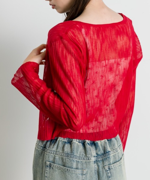 OLIVE des OLIVE(オリーブデオリーブ)の「花柄キャミ+シアカーデセット(アンサンブル・レディース・アイボリー/サックスブルー/レッド/グレー/ブラック・FREE)」の20枚目の写真