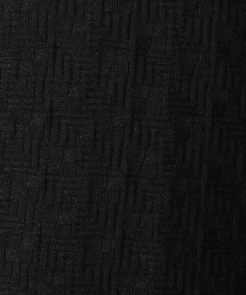 幾何学柄風ジャカードＶネックプルオーバー（Tシャツ/カットソー）｜HIDEAWAYS NICOLE（ハイダウェイニコル）