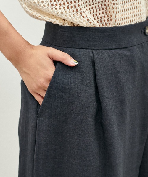 LARUTA（ラルータ）の「［Web限定］【LARUTA】タンブラーアシメウエストパンツ（スラックス・レディース・グレイッシュベージュ/チャコールグレー/ライトグレー・FREE）」の15枚目の写真