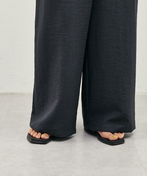 LARUTA（ラルータ）の「［Web限定］【LARUTA】タンブラーアシメウエストパンツ（スラックス・レディース・グレイッシュベージュ/チャコールグレー/ライトグレー・FREE）」の12枚目の写真