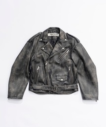 PRANK PROJECT | ラブオフCOWレザーライダースジャケット / Rub Off COW Leather Riders Jacket(ライダースジャケット)
