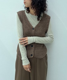 メランジニットジレ