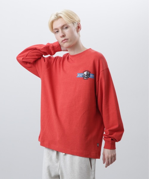 MANASTASH(マナスタッシュ)の「MANASTASH/マナスタッシュ/ HEMP L/S TEE HEMP TOUR 2000/ヘンプロンT ヘンプツアー2000(Tシャツ/カットソー・メンズ・ホワイト/ネイビー/オレンジ・S/M/L/XL)」の15枚目の写真