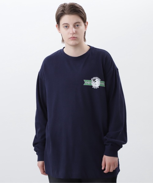 MANASTASH(マナスタッシュ)の「MANASTASH/マナスタッシュ/ HEMP L/S TEE HEMP TOUR 2000/ヘンプロンT ヘンプツアー2000(Tシャツ/カットソー・メンズ・ホワイト/ネイビー/オレンジ・S/M/L/XL)」の12枚目の写真