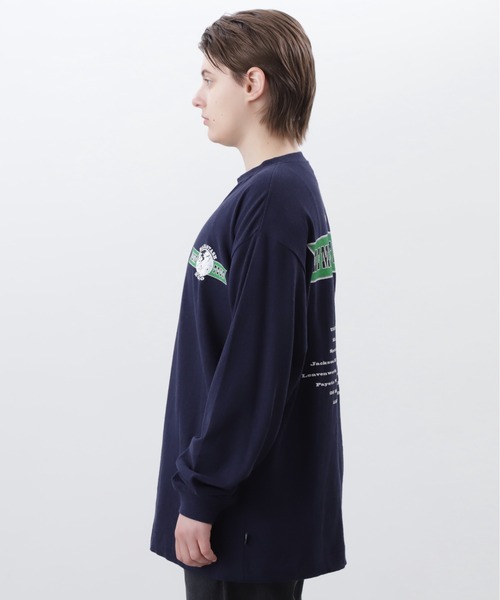 MANASTASH(マナスタッシュ)の「MANASTASH/マナスタッシュ/ HEMP L/S TEE HEMP TOUR 2000/ヘンプロンT ヘンプツアー2000(Tシャツ/カットソー・メンズ・ホワイト/ネイビー/オレンジ・S/M/L/XL)」の9枚目の写真