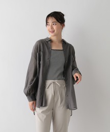 GLOBAL WORK Smile Seed Store | シアーシャツ長袖/112069(シャツ/ブラウス)