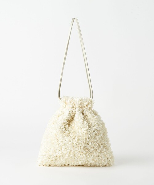 BEAUTY&YOUTH UNITED ARROWS(ビューティーアンドユースユナイテッドアローズ)の「フラワー リバーシブル ドロストバッグ(ショルダーバッグ・レディース・ブラック/オフホワイト・FREE)」の8枚目の写真