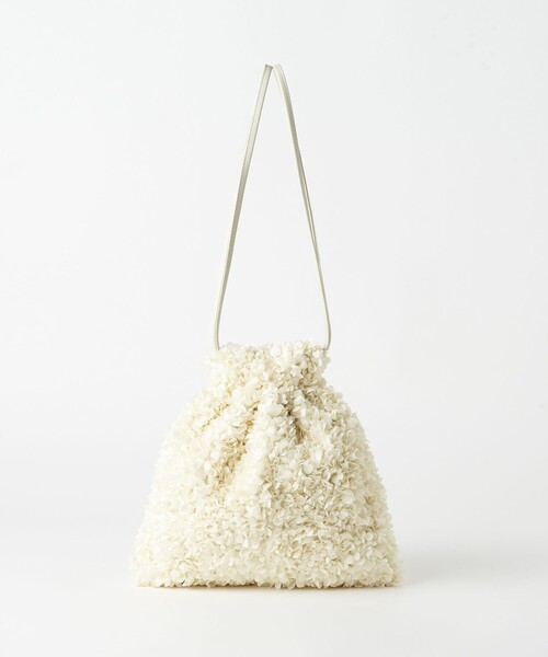 BEAUTY&YOUTH UNITED ARROWS(ビューティーアンドユースユナイテッドアローズ)の「フラワー リバーシブル ドロストバッグ(ショルダーバッグ・レディース・ブラック/オフホワイト・FREE)」の11枚目の写真