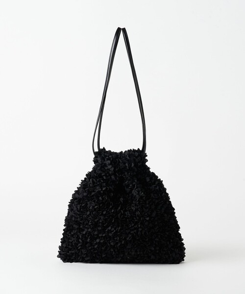 BEAUTY&YOUTH UNITED ARROWS(ビューティーアンドユースユナイテッドアローズ)の「フラワー リバーシブル ドロストバッグ(ショルダーバッグ・レディース・ブラック/オフホワイト・FREE)」の18枚目の写真