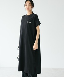 ヴィンテージ風天竺ワンポイントワンピース