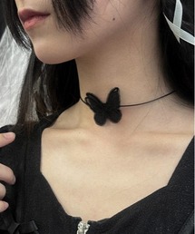 axes femme POETIQUE | 蝶々レースワッペンチョーカー(チョーカー)