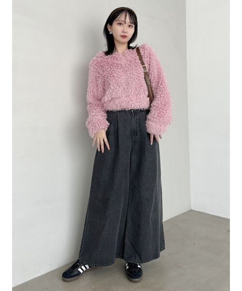 dazzlin(ダズリン)の「プードルボリュームカットソー(Tシャツ/カットソー・レディース・アイボリー/ブラック/ピンク/グリーン/パープル・FREE)」の21枚目の写真