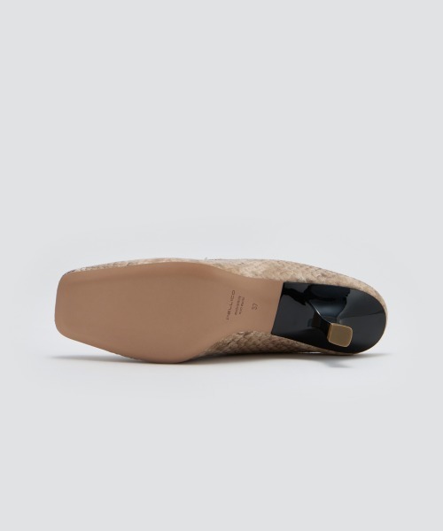 PELLICO（ペリーコ）の「PESCA パイソン ミュール 5.5cm BEIGE