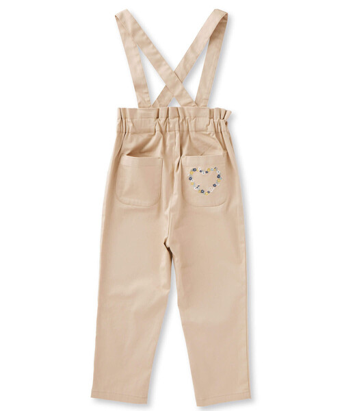 BeBe(ベベ)の「ツイルテーパードお花刺しゅうサスペンダーパンツ(90~150cm)(その他パンツ・キッズ・ベージュ/パープル・100cm/90cm/110cm/140cm/130cm/120cm/150cm)」の13枚目の写真