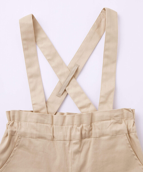 BeBe(ベベ)の「ツイルテーパードお花刺しゅうサスペンダーパンツ(90~150cm)(その他パンツ・キッズ・ベージュ/パープル・100cm/90cm/110cm/140cm/130cm/120cm/150cm)」の14枚目の写真