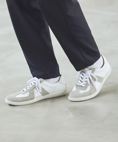 【セール】ジャーマントレーナースニーカー（スニーカー）｜ESSENTIALS WARDROBE（エッセンシャルワードローブ）