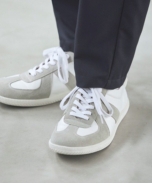 【セール】ジャーマントレーナースニーカー（スニーカー）｜ESSENTIALS WARDROBE（エッセンシャルワードローブ）