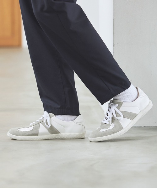 【セール】ジャーマントレーナースニーカー（スニーカー）｜ESSENTIALS WARDROBE（エッセンシャルワードローブ）