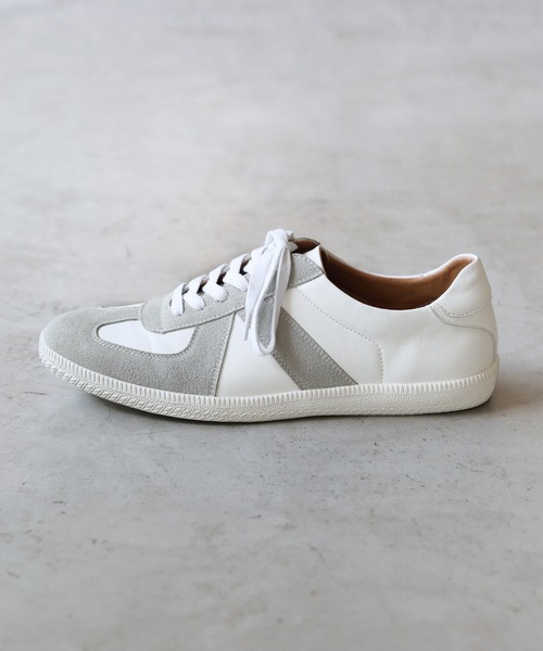 【セール】ジャーマントレーナースニーカー（スニーカー）｜ESSENTIALS WARDROBE（エッセンシャルワードローブ）