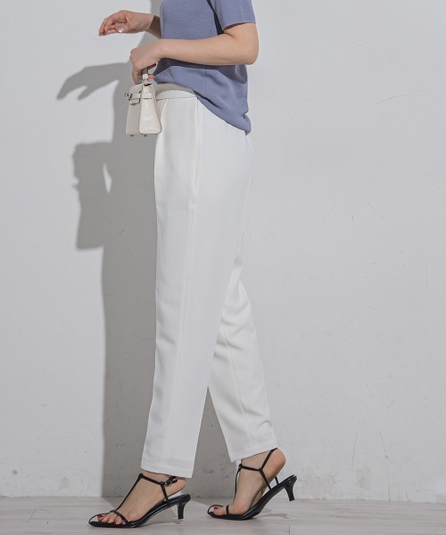 VICKY(ビッキー)の「【セットアップ対応】テーパードパンツ≪手洗い可能≫(スラックス・レディース・ベージュ/ピンク/ホワイト/ブルー/ブラック・M/S)」の17枚目の写真