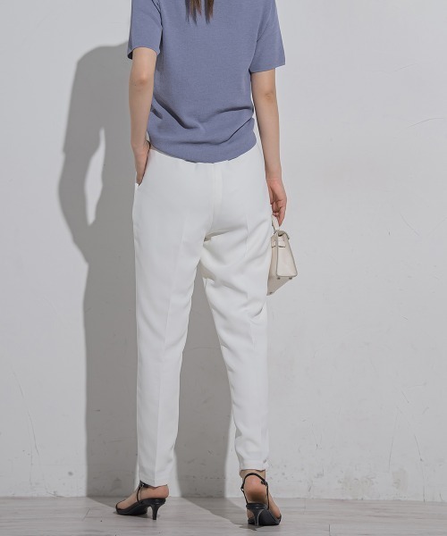 VICKY(ビッキー)の「【セットアップ対応】テーパードパンツ≪手洗い可能≫(スラックス・レディース・ベージュ/ピンク/ホワイト/ブルー/ブラック・M/S)」の18枚目の写真