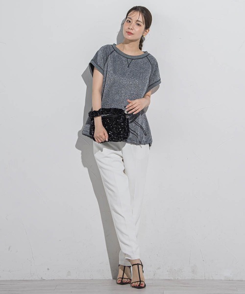 VICKY(ビッキー)の「【セットアップ対応】テーパードパンツ≪手洗い可能≫(スラックス・レディース・ベージュ/ピンク/ホワイト/ブルー/ブラック・M/S)」の10枚目の写真