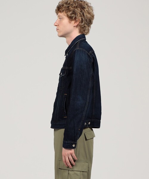 RED CARD TOKYO（レッドカード）の「【別注】RED CARD コットン デニムジャケット（デニムジャケット・メンズ・ネイビー・L/M）」の4枚目の写真