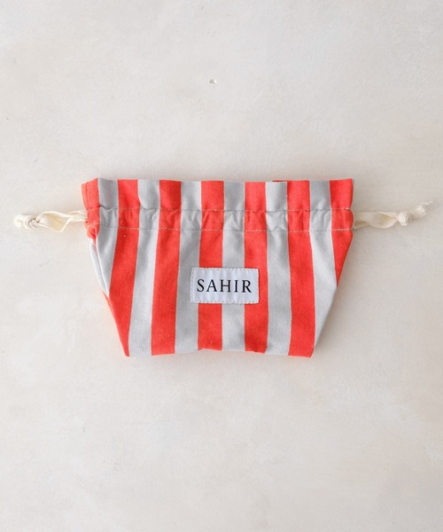 BIRTHDAY BAR(バースデイバー)の「【SAHIR サヒール】Drawstring bag 巾着ポーチ(ポーチ・レディース・ブラウン/グリーン/ブルー/グレー・0)」の8枚目の写真