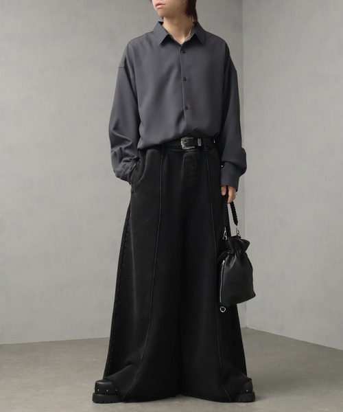 OVY Wdoubleポリエステルパンツ黒 D-VEC x ALMOSTBLACK 6 POCKET TROUSERS / GORE-TEX INFINIUM 2L