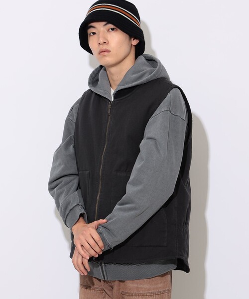 BEAMS HEART(ビームスハート)の「GMS ダック ベスト(ベスト・メンズ・チャコールグレー/ブラック・SMALL/MEDIUM/LARGE)」の6枚目の写真