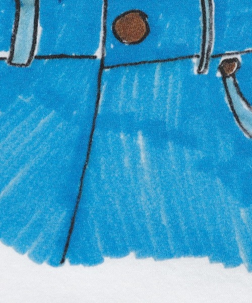 Little sunny bite(リトルサニーバイト)の「LittleSunnyBite/リトルサニーバイト/the frog big tee(Tシャツ/カットソー・レディース・ホワイト/ブラック・M/S)」の9枚目の写真