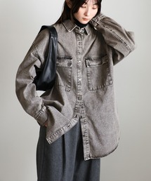 select MOCA | ヴィンテージライクオーバーデニムシャツ(シャツ/ブラウス)