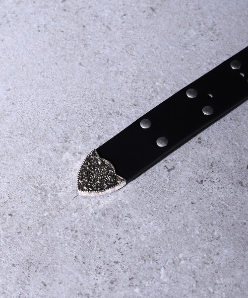 NILWAY（ニルウェイ）の「ウエスタンスタッズベルト（ベルト・メンズ・ブラック×シルバー・FREE）」の2枚目の写真