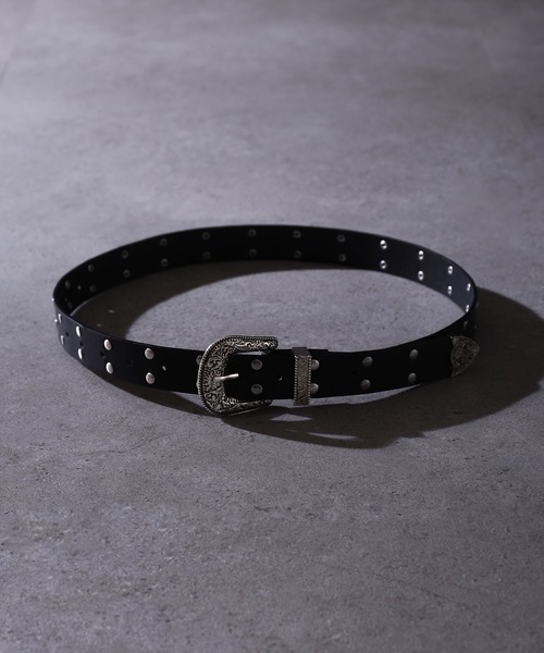 NILWAY（ニルウェイ）の「ウエスタンスタッズベルト（ベルト・メンズ・ブラック×シルバー・FREE）」の7枚目の写真