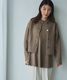 RONEL（ロネル）の「ダブルフェイスニットジャケット（カーディガン/ボレロ）」