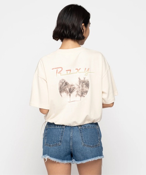 ROXY(ロキシー)の「BAJA CALI/ロキシードローコード付き半袖Tシャツ(Tシャツ/カットソー・レディース・ホワイト/ベージュ/ターコイズブルー・MEDIUM/LARGE/SMALL)」の19枚目の写真