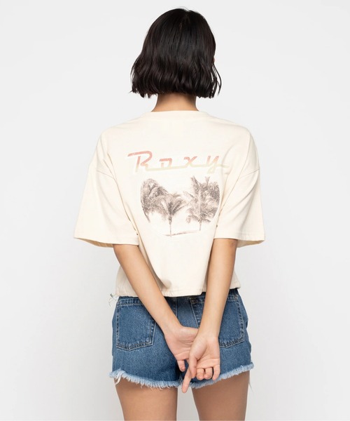 ROXY(ロキシー)の「BAJA CALI/ロキシードローコード付き半袖Tシャツ(Tシャツ/カットソー・レディース・ホワイト/ベージュ/ターコイズブルー・MEDIUM/LARGE/SMALL)」の17枚目の写真