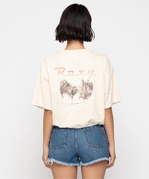 ROXY(ロキシー)の「BAJA CALI/ロキシードローコード付き半袖Tシャツ(Tシャツ/カットソー・レディース・ホワイト/ベージュ/ターコイズブルー・MEDIUM/LARGE/SMALL)」の14枚目の写真