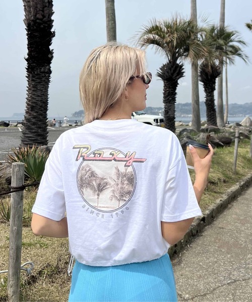 ROXY(ロキシー)の「BAJA CALI/ロキシードローコード付き半袖Tシャツ(Tシャツ/カットソー・レディース・ホワイト/ベージュ/ターコイズブルー・MEDIUM/LARGE/SMALL)」の13枚目の写真