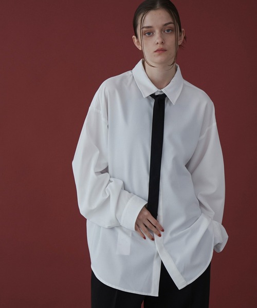 LUCY（ルーシー）の「LUCY/ボウタイロングスリーブシャツ（シャツ/ブラウス・メンズ・ブラック/ホワイト・MEDIUM/LARGE）」の17枚目の写真