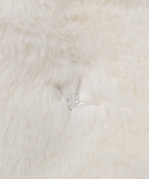 1PIU1UGUALE3  RELAX （ウノピゥウノウグァーレトレ リラックス）の「1PIU1UGUALE3 RELAX(ウノピゥウノウグァーレトレ リラックス)ワイドスピンドル袖ロゴファーブルゾン（ブルゾン・メンズ・ブラック/ホワイト/ブラック×ブラック/ホワイト×ホワイト・M/L/XL）」の7枚目の写真