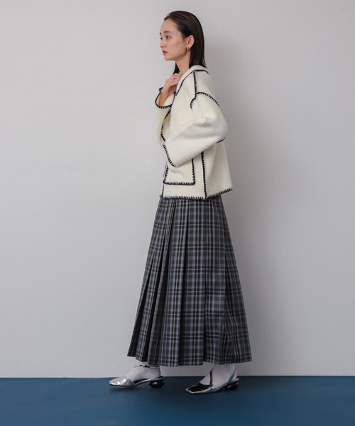 SENSE OF PLACE by URBAN RESEARCH（センスオブプレイスバイアーバンリサーチ）の「チェックプリーツスカート（スカート・レディース・ブルー系その他/グレー系その他/イエロー系その他・ONE）」の8枚目の写真
