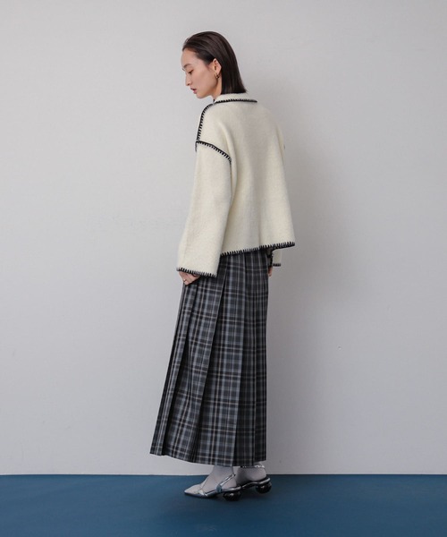 SENSE OF PLACE by URBAN RESEARCH（センスオブプレイスバイアーバンリサーチ）の「チェックプリーツスカート（スカート・レディース・ブルー系その他/グレー系その他/イエロー系その他・ONE）」の9枚目の写真