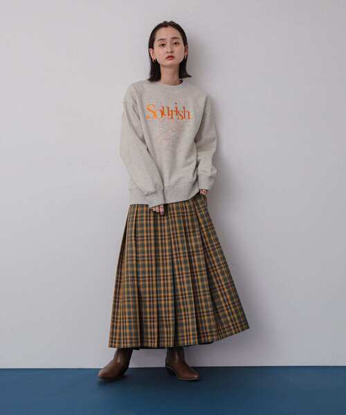 SENSE OF PLACE by URBAN RESEARCH（センスオブプレイスバイアーバンリサーチ）の「チェックプリーツスカート（スカート・レディース・ブルー系その他/グレー系その他/イエロー系その他・ONE）」の14枚目の写真